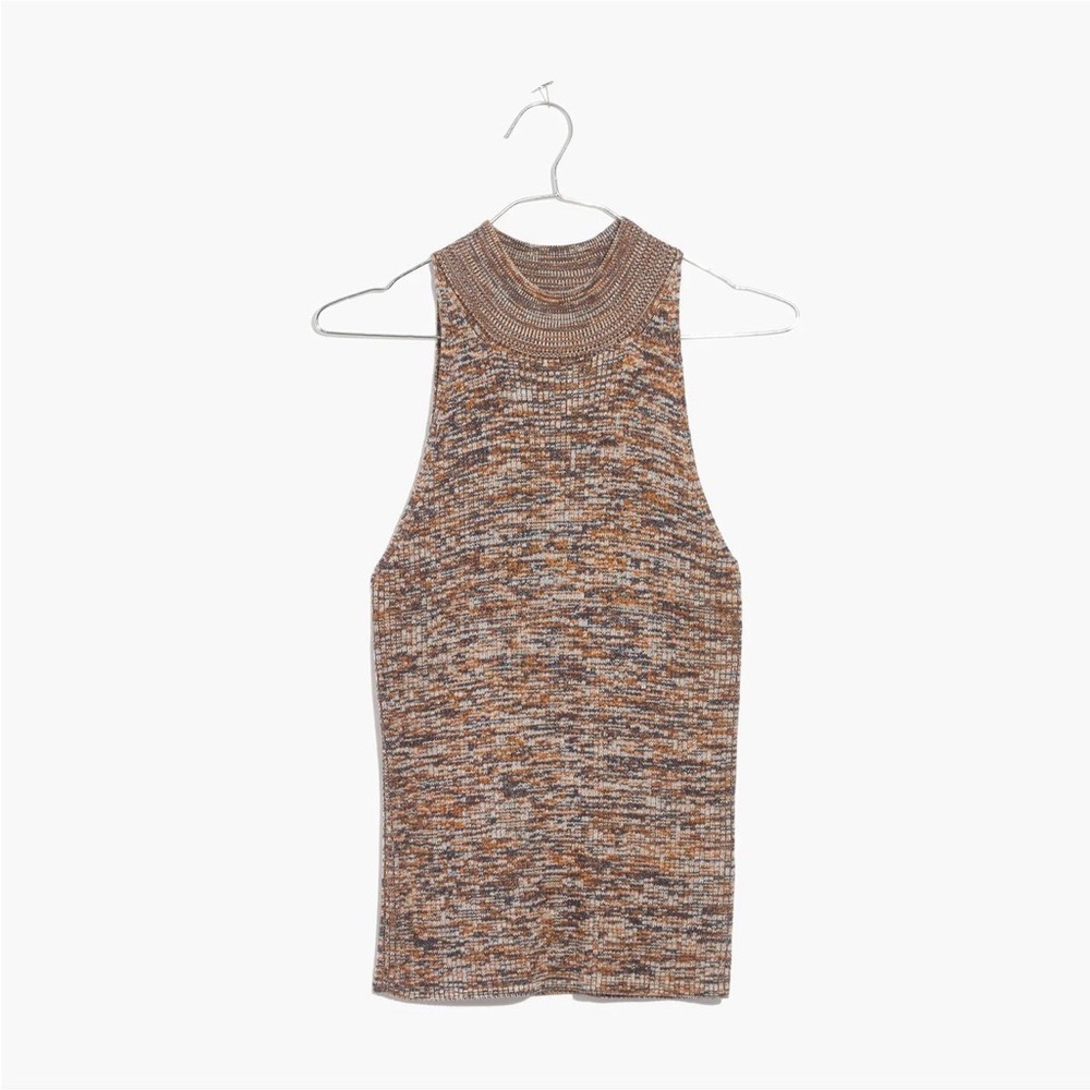 Madewell Knit Tank Top Brown Orange Multi XXS